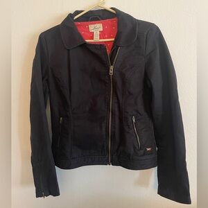Levi’s cotton black moto jacket S